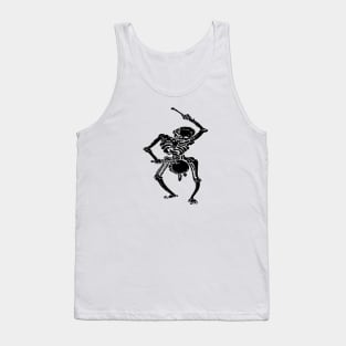 Civil War Federal Drummer Boy Skeleton In Black Tank Top